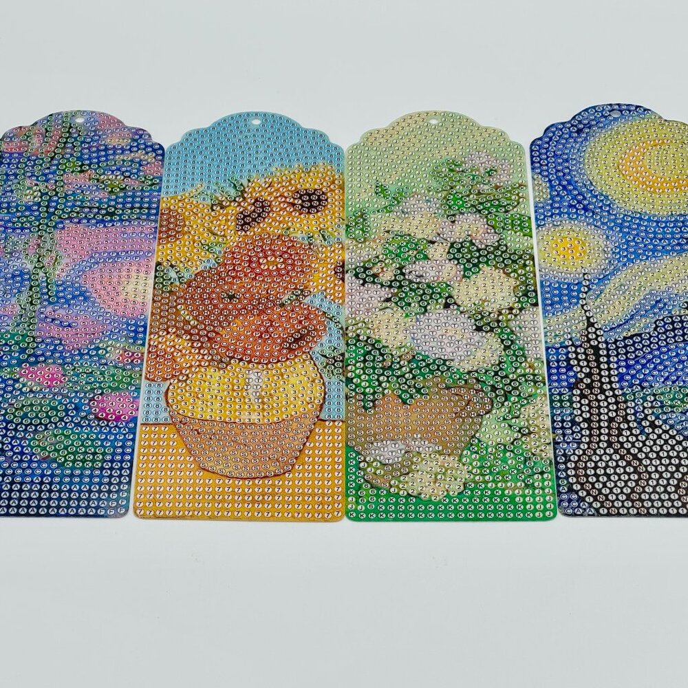 4 Artist Images DIY Kit Diamond Art With Tassels Bookmarks - Bundle -